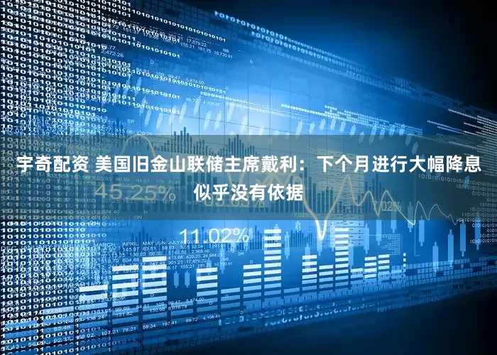 宇奇配资 美国旧金山联储主席戴利：下个月进行大幅降息似乎没有依据