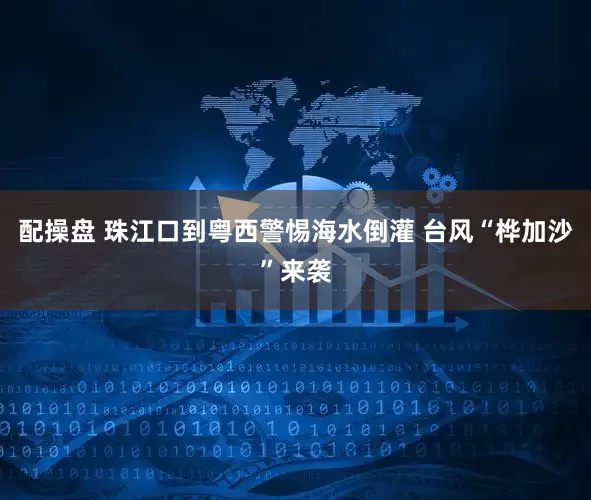 配操盘 珠江口到粤西警惕海水倒灌 台风“桦加沙”来袭
